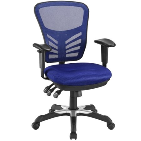 MODWAY FURNITURE Articulate Mesh Office Chair, Blue - 26.5 x 21 x 39.5 - 43.5 in. EEI-757-BLU